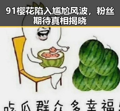 91樱花陷入尴尬风波，粉丝期待真相揭晓